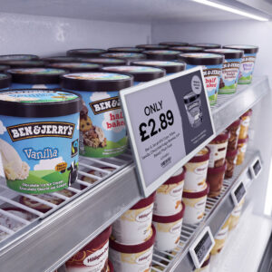 Shelftalker Bespoke Design ESL Promotional Freezer Labels Web