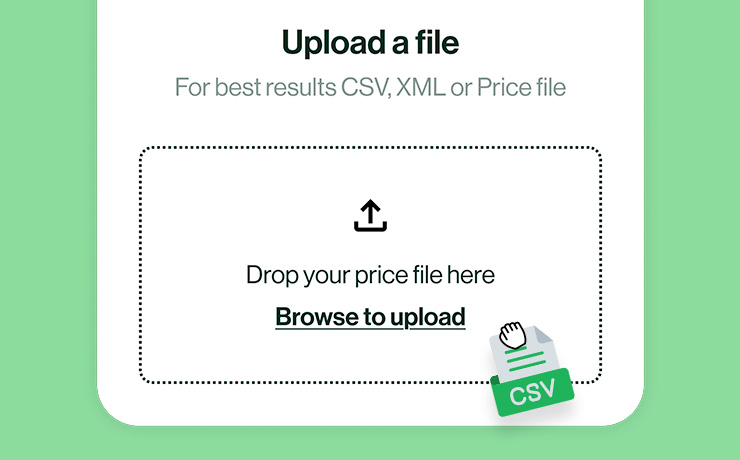 Shelftalker Get Started By Uploading A Price File Card Rail